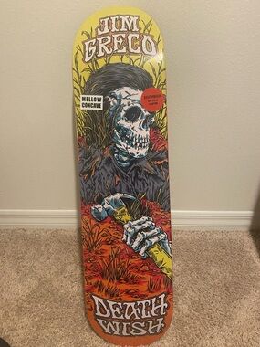Tom Greco Graphic Skateboard Deck - Yellow/Orange